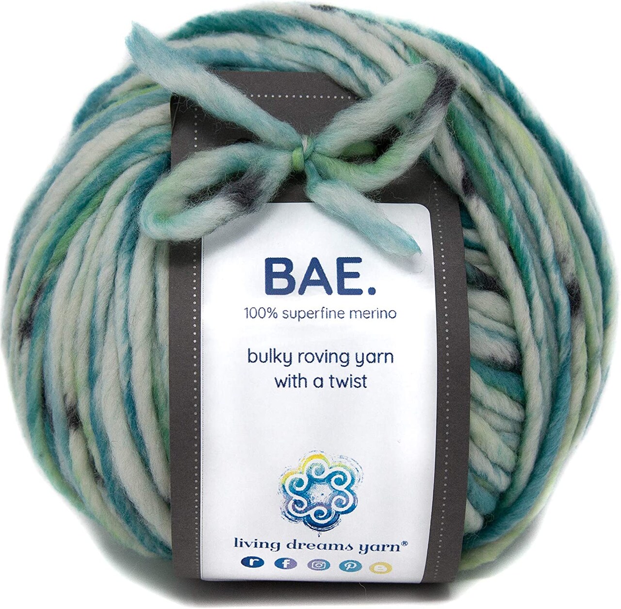 BAE: 100% Extrafine Merino Wool Bulky Weight Roving Yarn. Cuddly, Strong & Super Soft for Next to Skin Winter Knits.